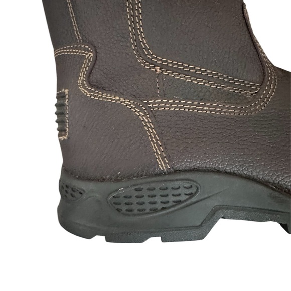 Brown Mid-Calf Pull-On Work  men’s Boots size 13  leather boots main image 6